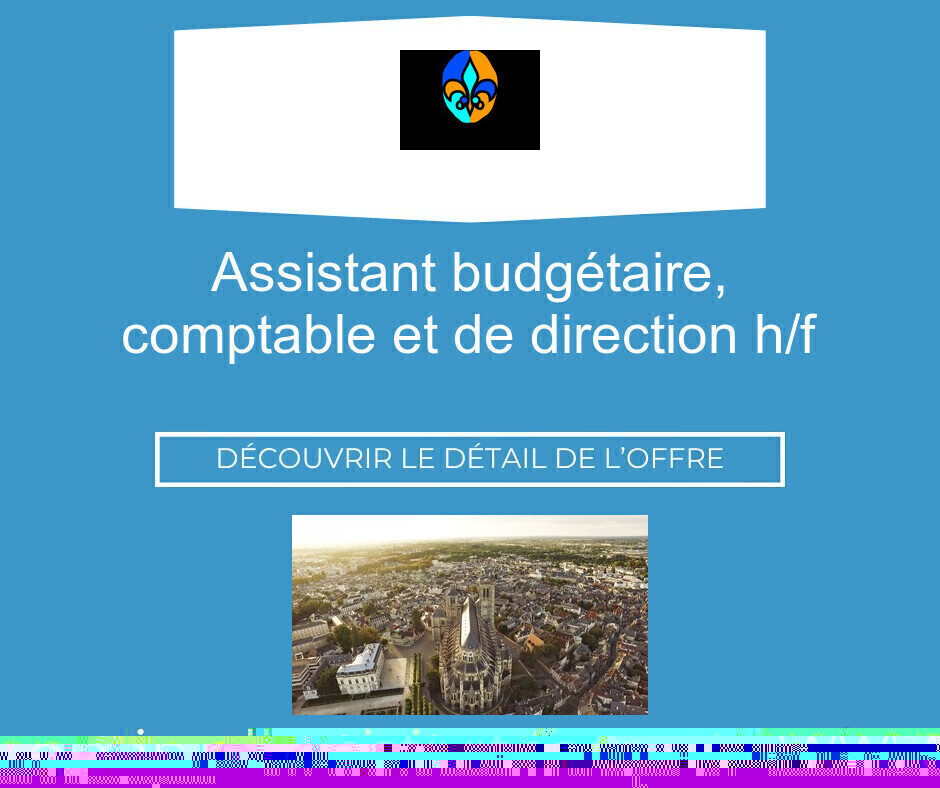 Assistant budgétaire, comptable et de direction H/F - Ville de BOURGES