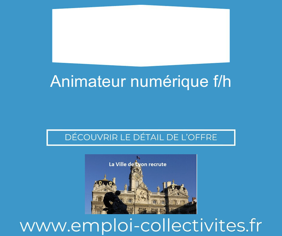 Animateur Numérique F/H - Ville de LYON