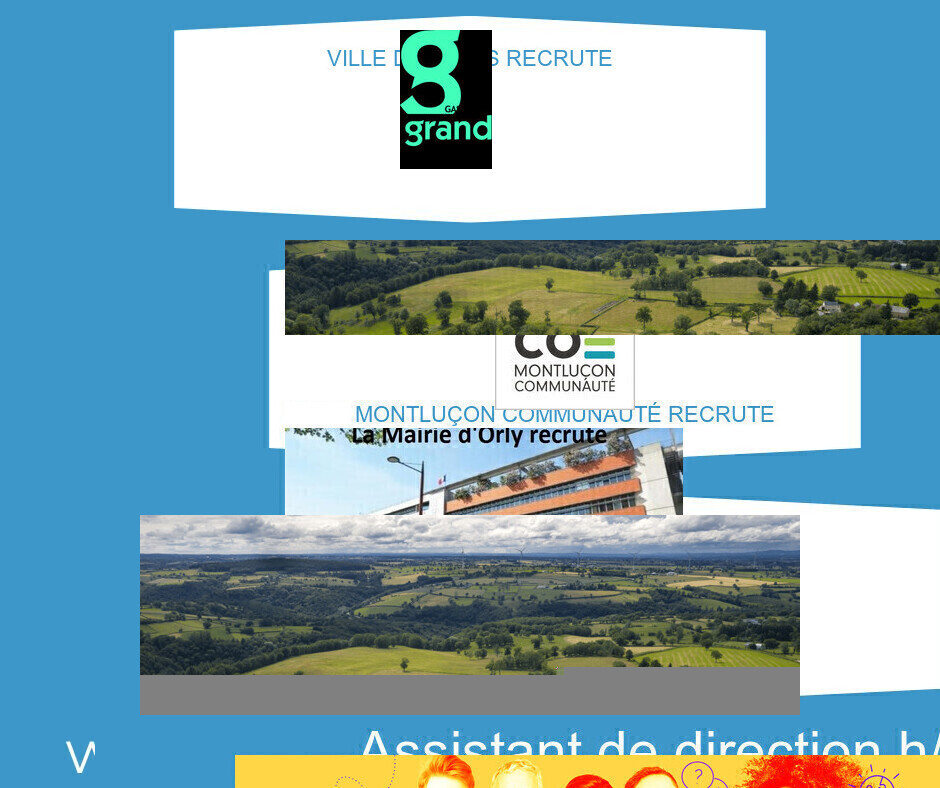 Assistant de Direction H/F - Montluçon communauté