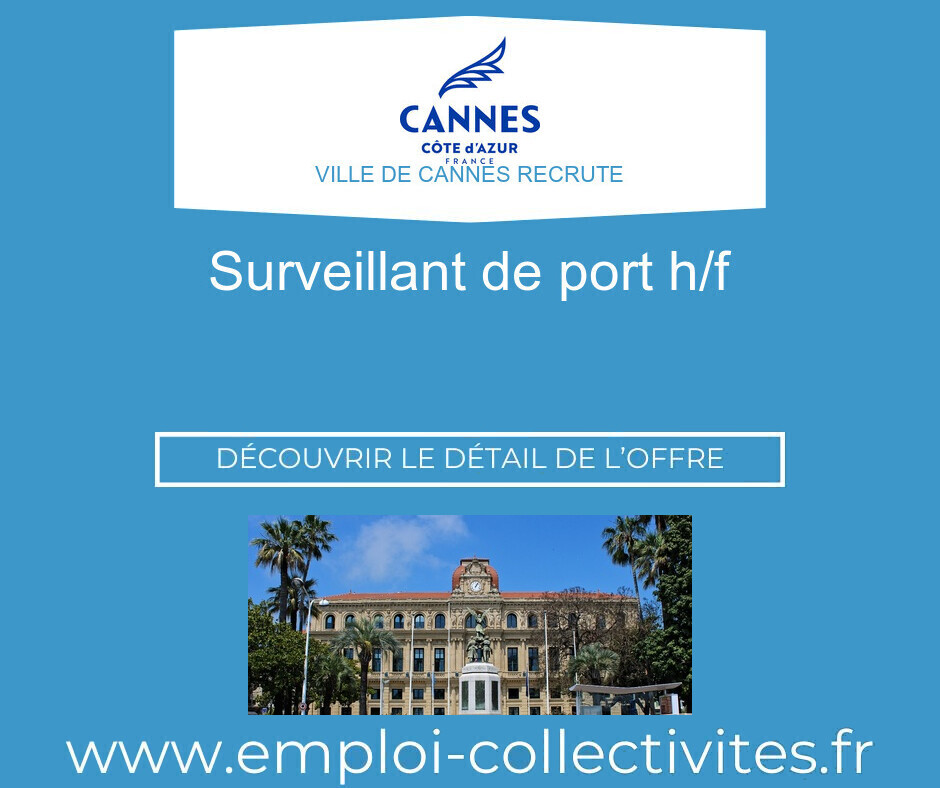 Offre Surveillant port | emploi Cannes (06