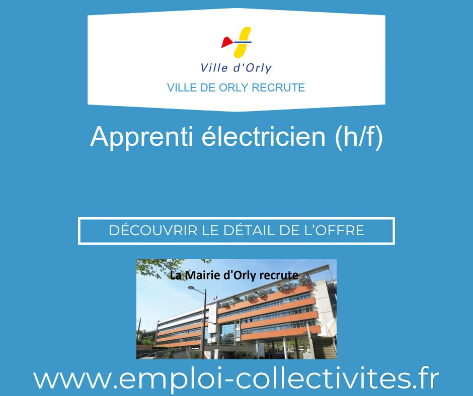 Apprenti électricien (h/f) - Ville de ORLY